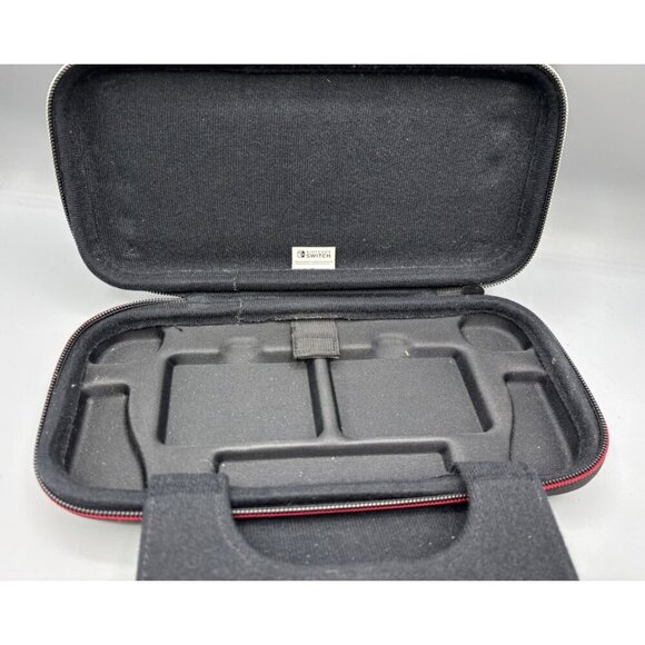 Nintendo Switch Black Travel Carrying Case With Handle‎ Game Storage - Picture 3 of 5